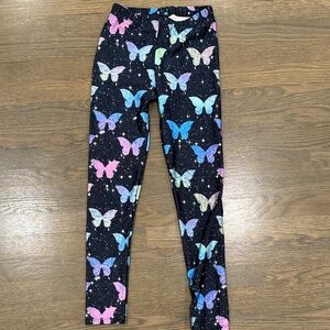 Pixielane Butterfly Print Kids Leggings